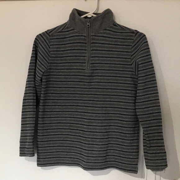 Grey George quarter zip long sleeve shirt S/P(7-8) - Picture 1 of 4